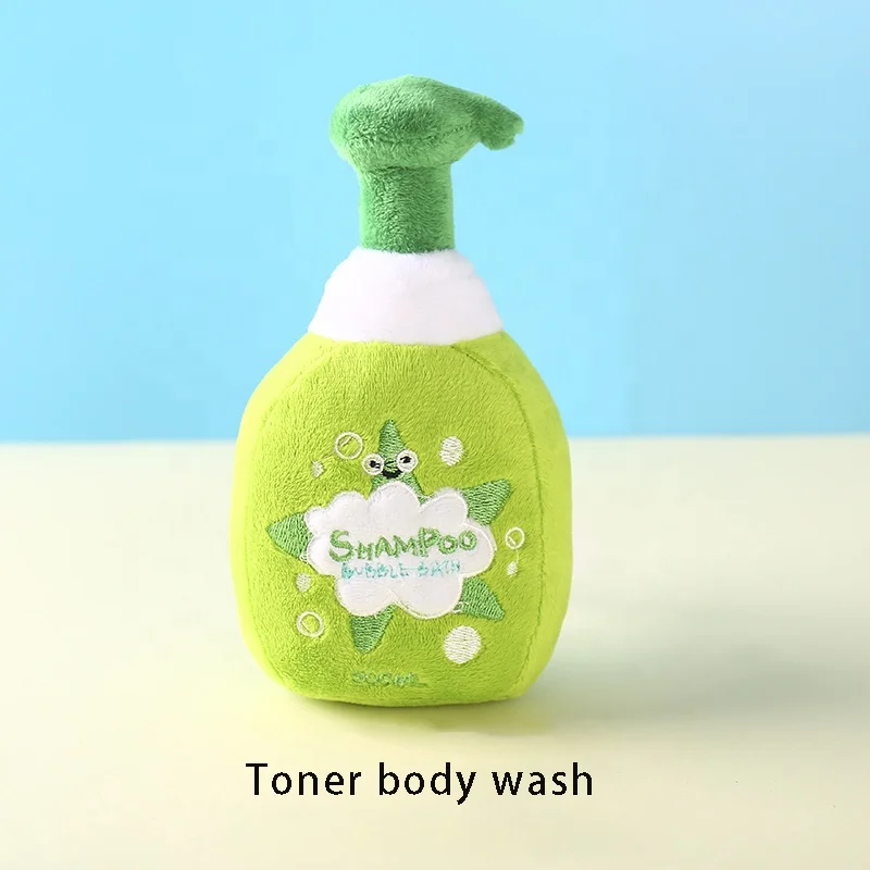 

Free Sample Amazon Hot Selling Body Wash Perfume Training Indestructible Plush Squeaky Chew For Dog, Green