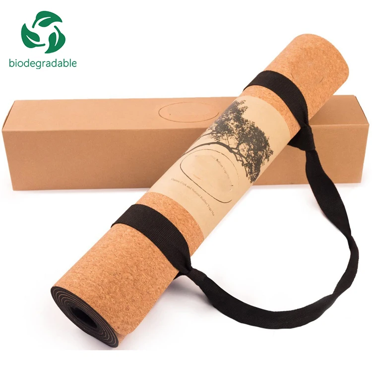 

Oyoga Fitness 68cm Sustainable Eco Low Moq Supplier Natural Rubber Cork Yoga Mat, custom cork yoga mat, Cork color