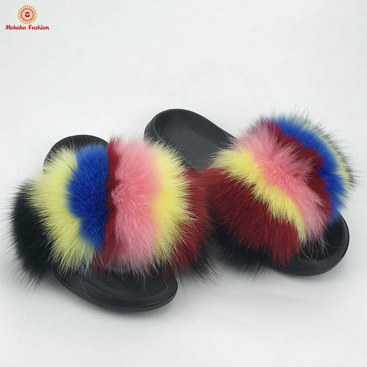 womens fur slippers