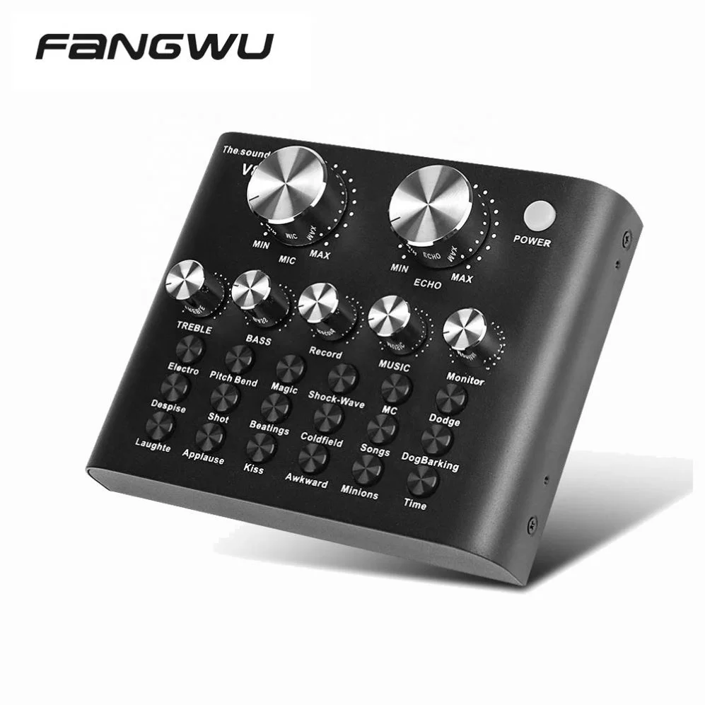 

Excellent Quality Audio Voice Stereo Usb Sound Card, Black