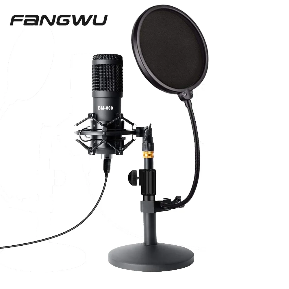 

Good Quality Microfono Condenser Bm800 Microphone, Black/silver/custom