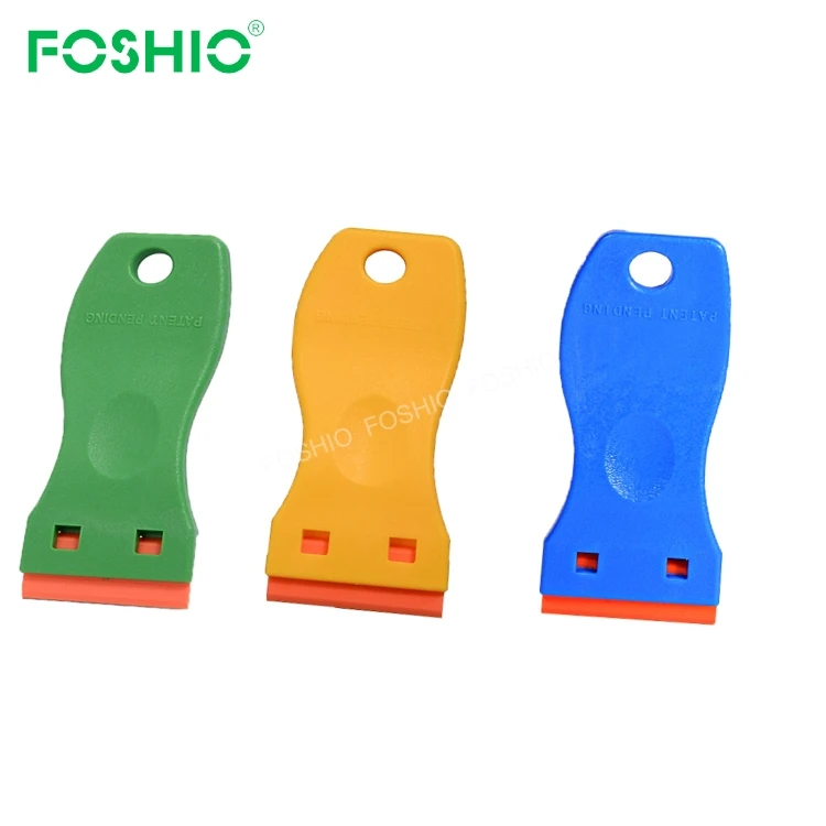 

FOSHIO Multifunction Magic Window Oven Cleaner Glass Ceramic Cleaning Scraper, Blue/green/yellow