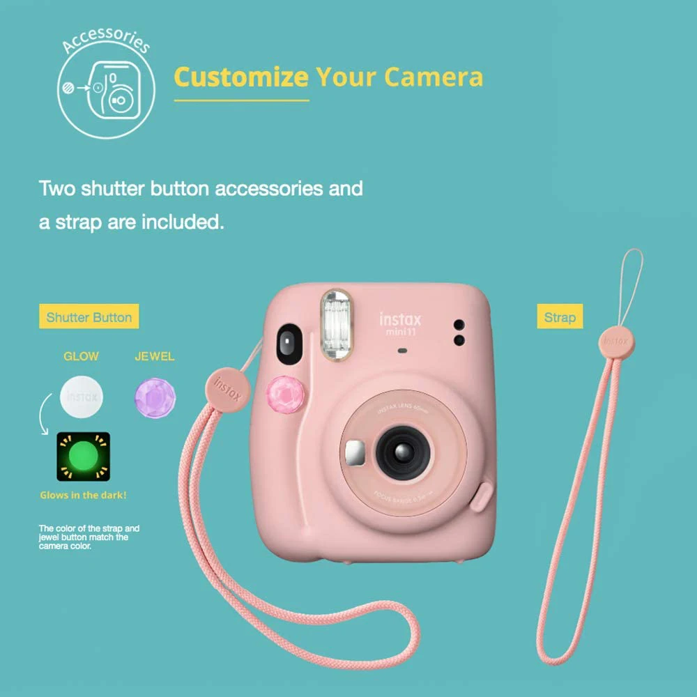 

Upgraded Fujifilm Instax Mini 11 Instant Camera Fashionable Film Camera for couple to record unique moment