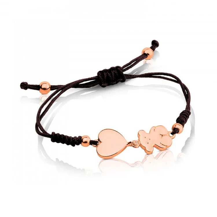 

Adjustable Women Men Conjuntos Touse Bear Stainless Steel Woven Bracelets, Picture