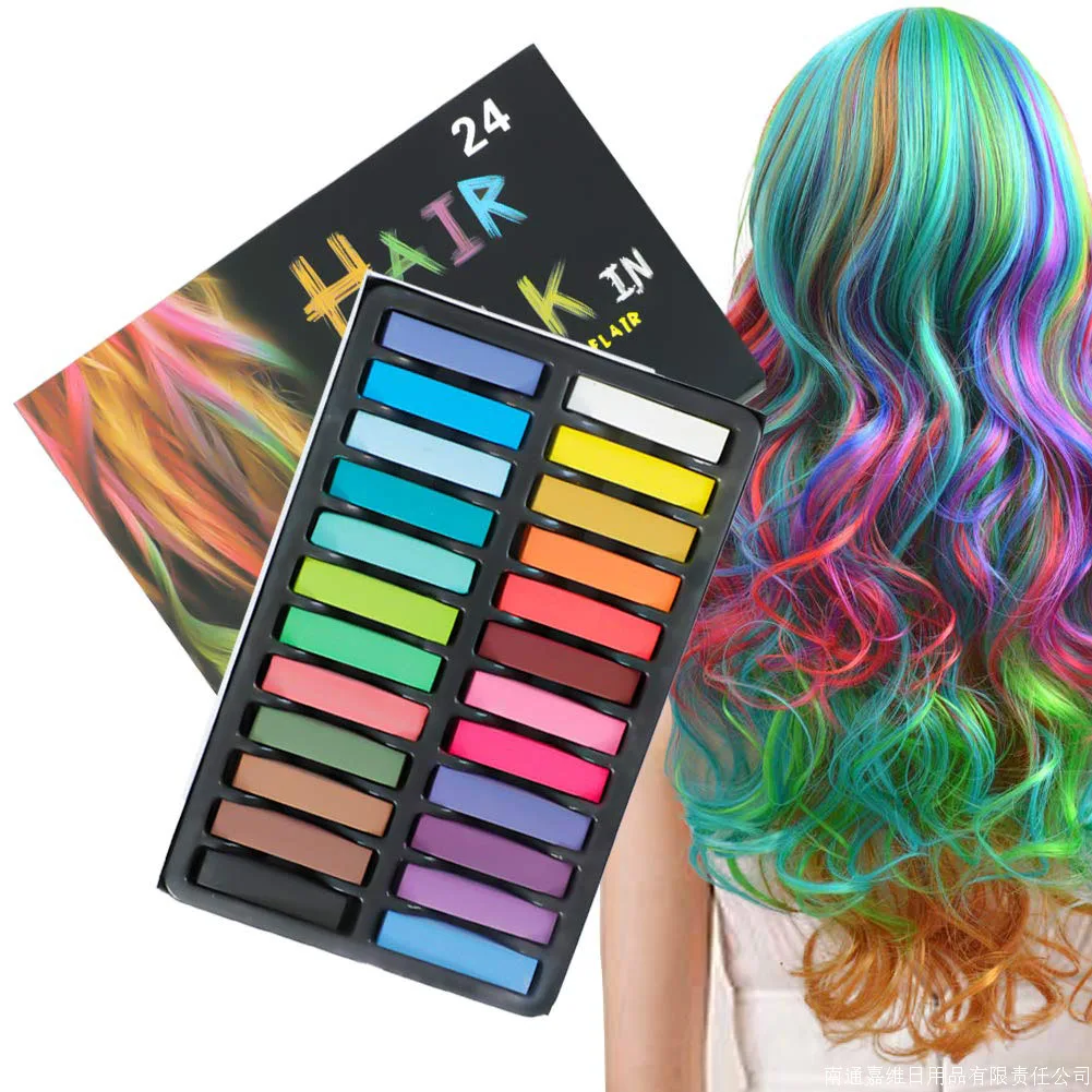 

Hair Chalk,Hair Chalk Pens,Temporary Hair Chalk-Washable Hair Color Safe For Kids And Teen For Party Multi color options, 6/12/24/36 color