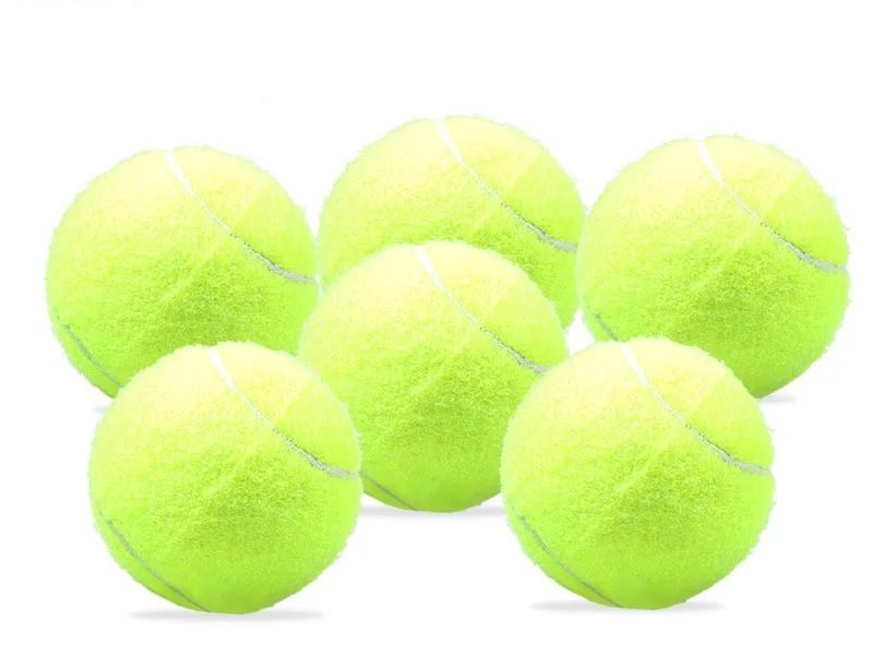 
Cheap Fluorescent Green Natural Rubber Professional Training Tennis Balls 