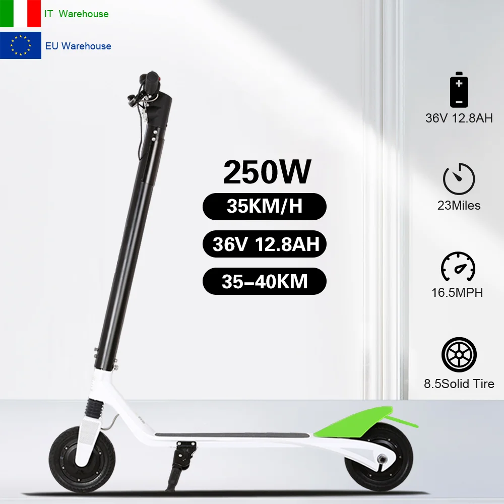 

16.5 Mph Fast Electrical Scooter European Warehouse Electric Scooter Two Wheel Cheap Spot Es2 Electric Scooter Srock Available