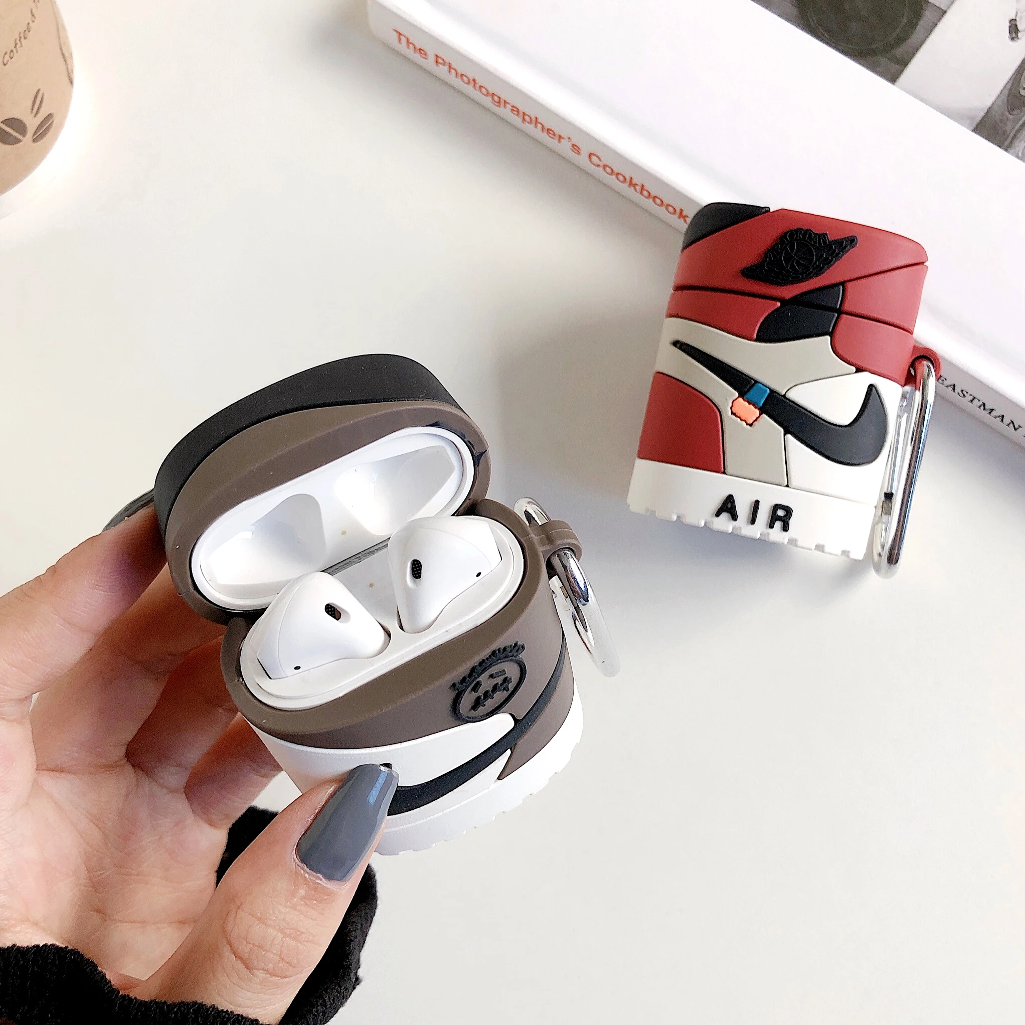 New Aj Ow Shoe Grimace Travis Scott Silicone Airpod Case For Airpods 1 ...