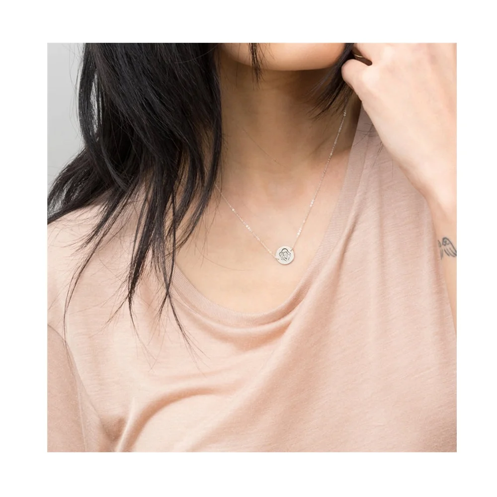 

Brand Fashion Women Accessories Stainless Steel Gold Statement Custom Pendant Logo Necklaces for Women Necklace Jewelry