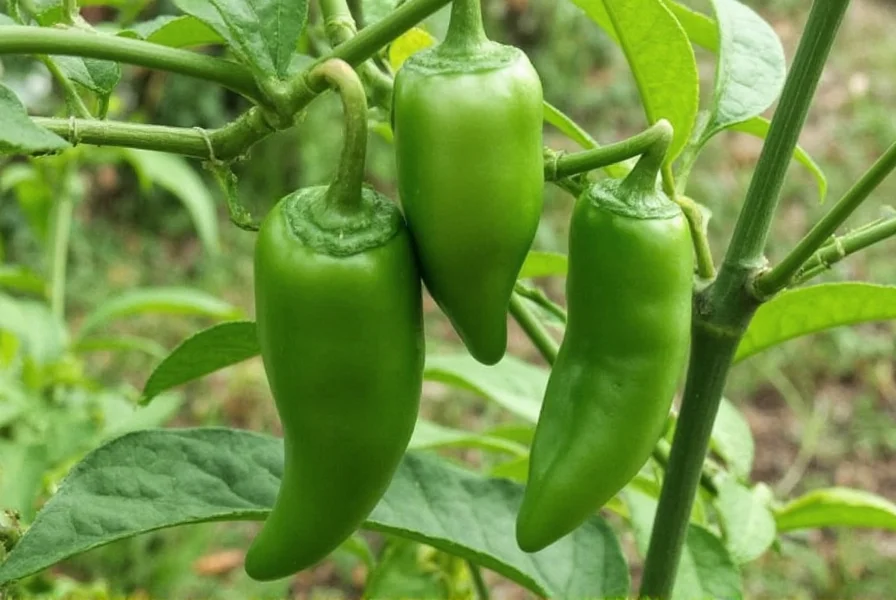 Pepper plants in a garden