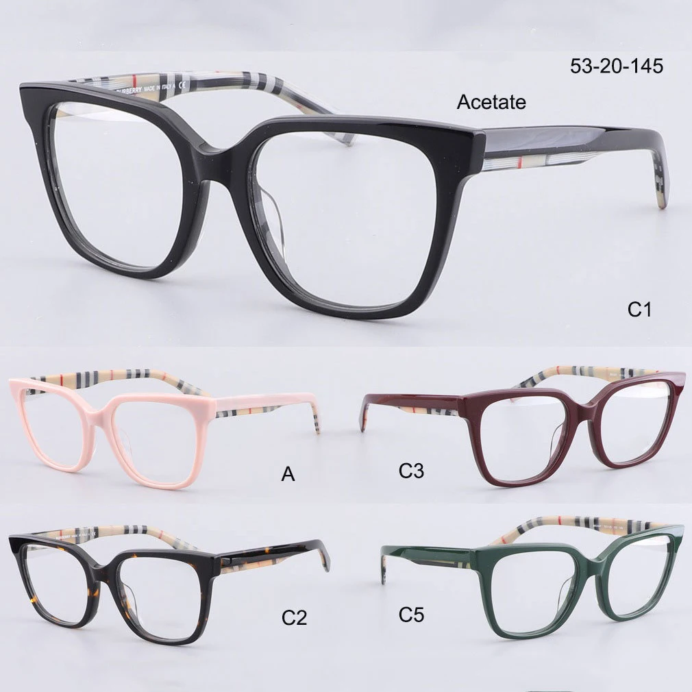 JM0081 New handmade acetate glasses frame women's literary square high-quality men's acetate glasses