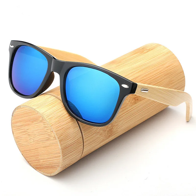 

Wooden Sunglasses Promotional Trendy Sun Glasses, 2022 Luxury Metal Bamboo Temple Sunglasses, Color customized