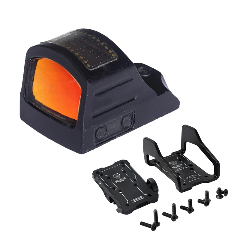 

Hunting Reflex 1x22 Holographic Scope Solar Power System gIock parts Red Dot Sight with Mounts for 20mm Rails Airsoft, Matte black