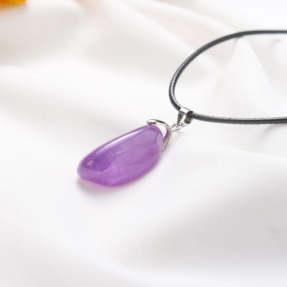 

Gemstone Pendant stone crystal jewelry amethyst gemstone necklace crystal pendant