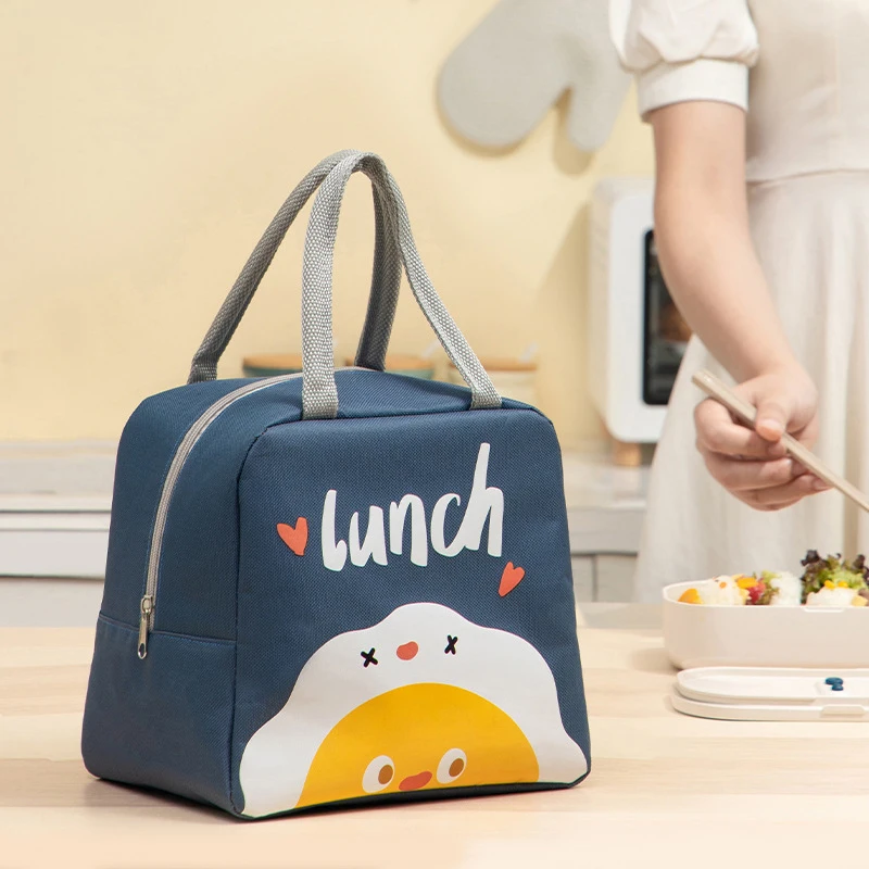 

DYS118 Thickened Student Cartoon Cute Large-capacity Insulation Bag Portable Lunch Bento Bag Insulation Lunch Box Storage Bag, As pic