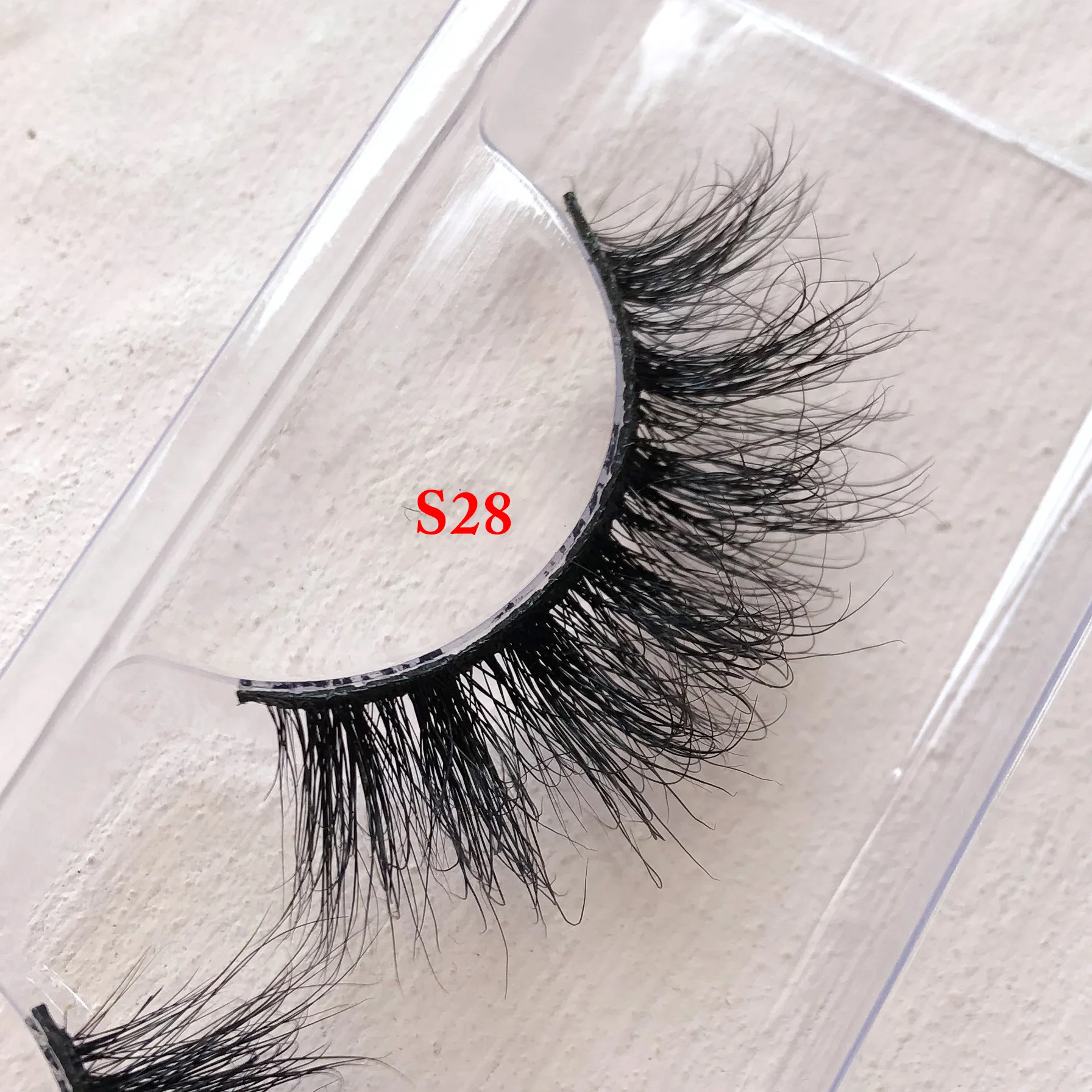 

iShero strip lashes 3D 5D short natural fluffy eyelashes with clear eyelash packaging box daily look, Black