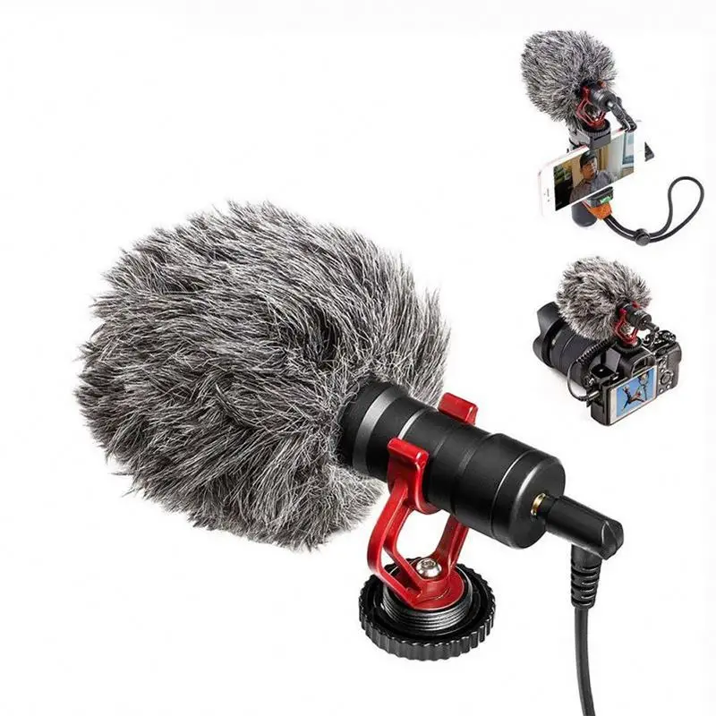 

Photography Interview Video Microphone for camera / camcorder Super-Cardioid Condenser Microphone, Black