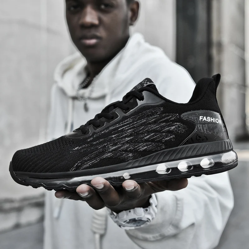 

Nouveau Design Slip In Estive Youth Sneakers High Quality Fashionable Sneaker Breathable Malla All Black Sporty Shoes Plus Size