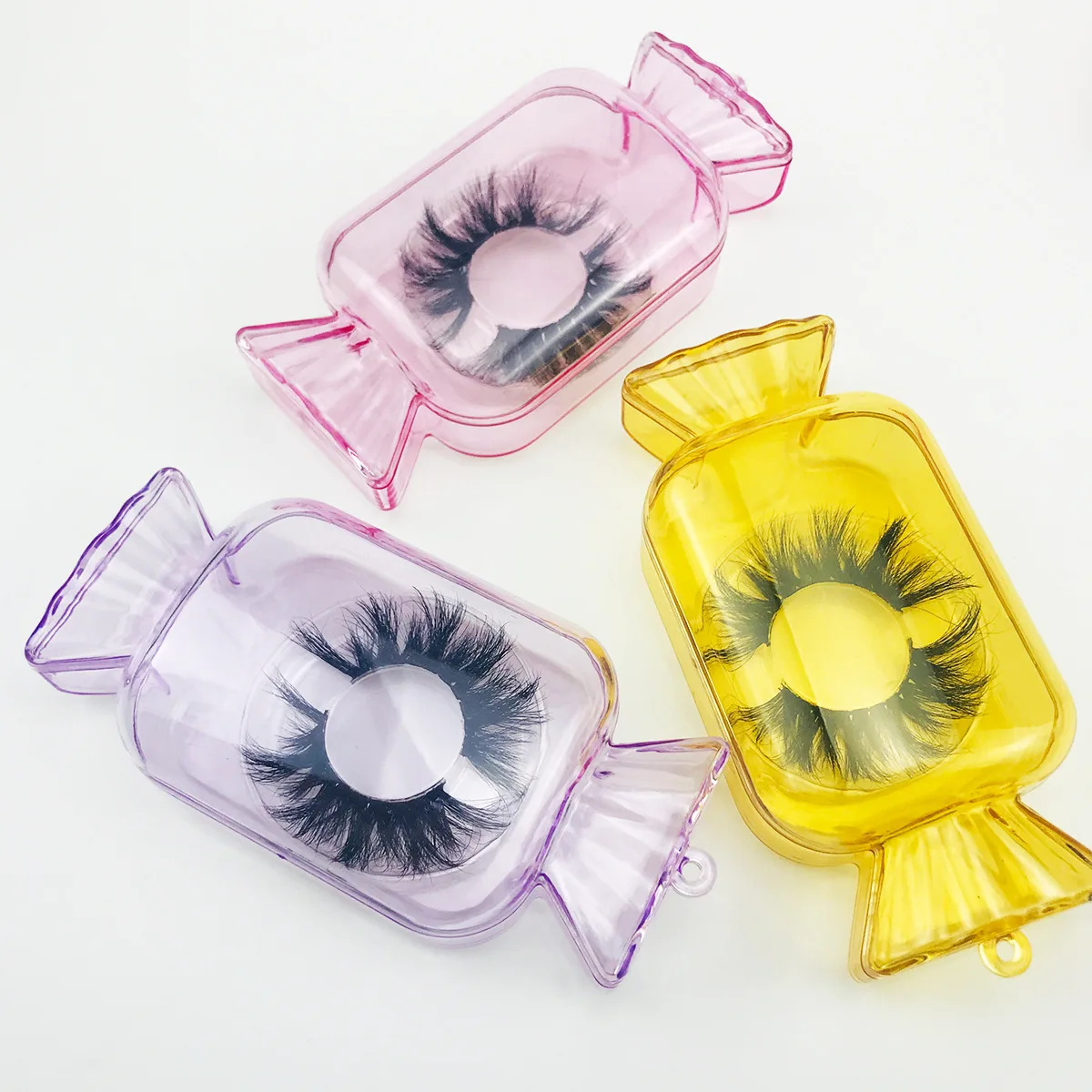 

hot selling Siberian Mink Eyelash 3d 25mm eyelash with lash box packaging