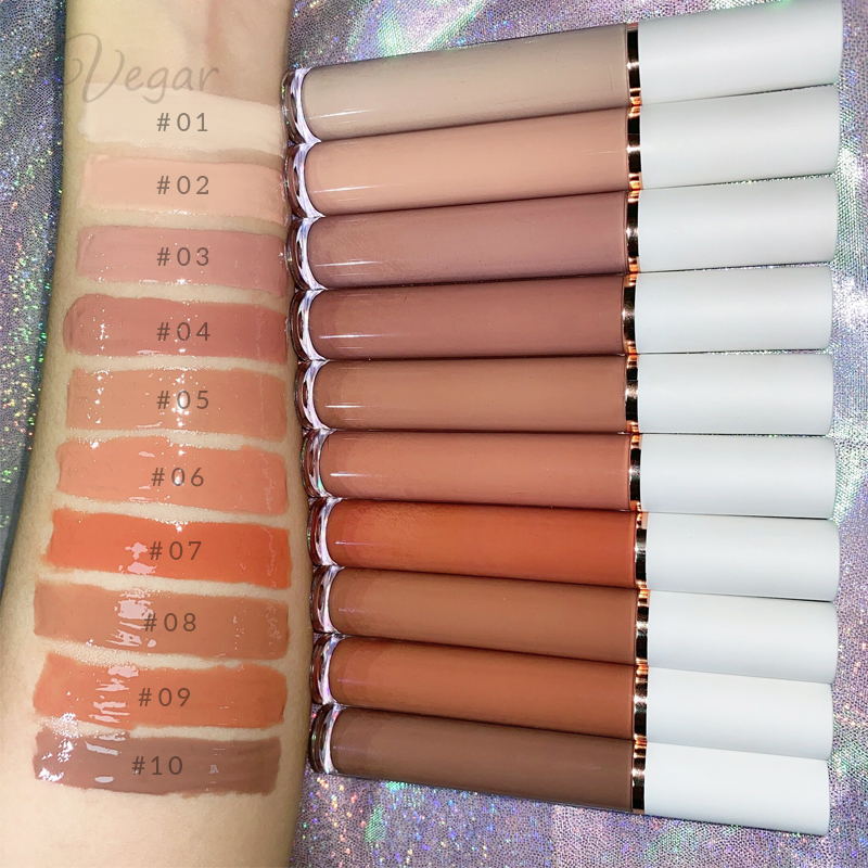 

China vendor glitter vegan custom lip gloss