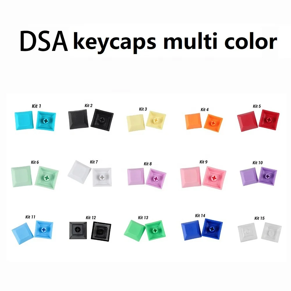 

Blank Thicken PBT keycaps DSA Keycap 1u size for cherry mx mechanical keyboard