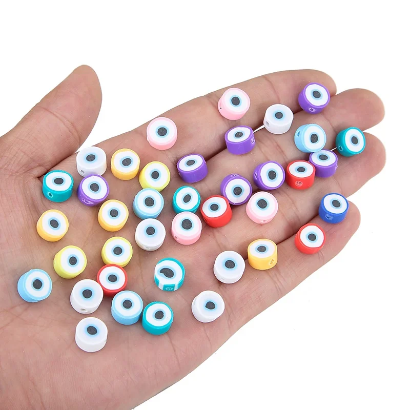 

DIY Bohemian polymer clay Newest Fun Jewelry Accessories Polymer Clay Eye Beads Slicing Interval Beads Bracelet Accessories, Picture