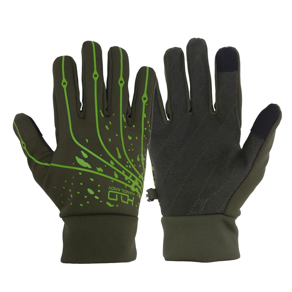 

HANDLANDY Lightweight Racing Motorcycles Gloves Silicone Coating Cycling Touch Screen Running Gloves Other Sports Gloves, Green