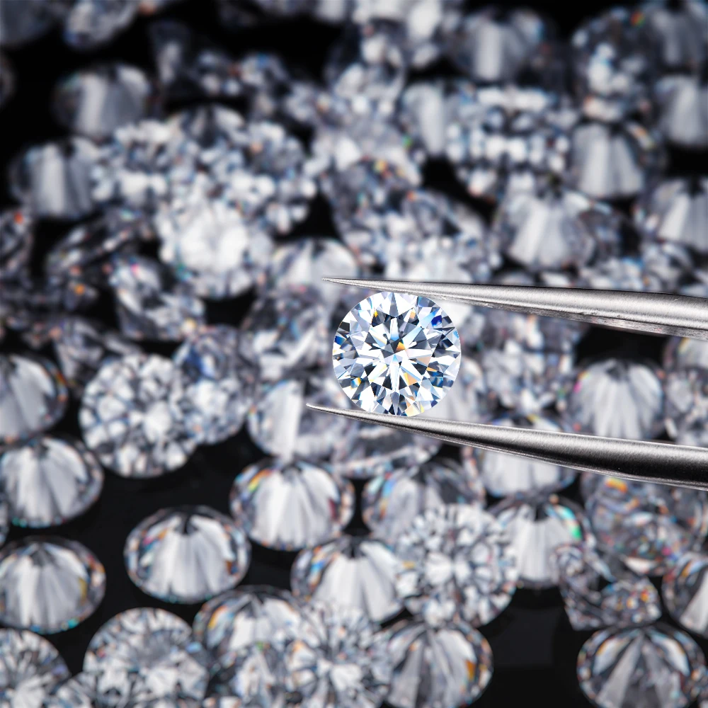 0.7-4.2mm Small Sizes DEF VVS-VS VS-SI Round Melee Lab Diamond Price Per Carat Excellent Cut HPHT Loose Melee Lab Grown Diamond