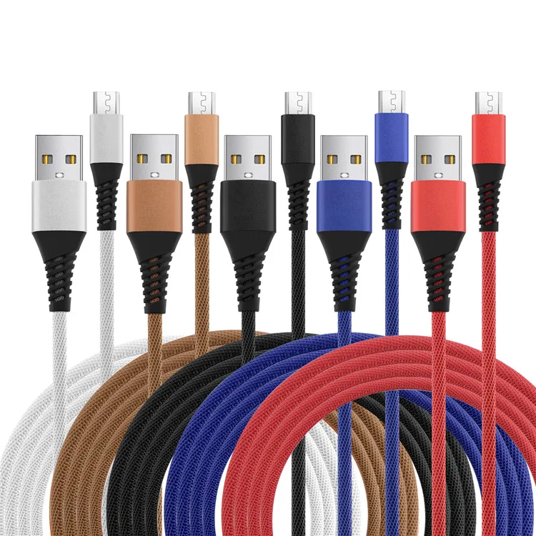 

Durable Nylon Braided USB C to USB 2.0 Type C Data & Sync Faster Charger Cable fast Cable Charger Mobile Phone USBC Type-C, Black white brown blue red