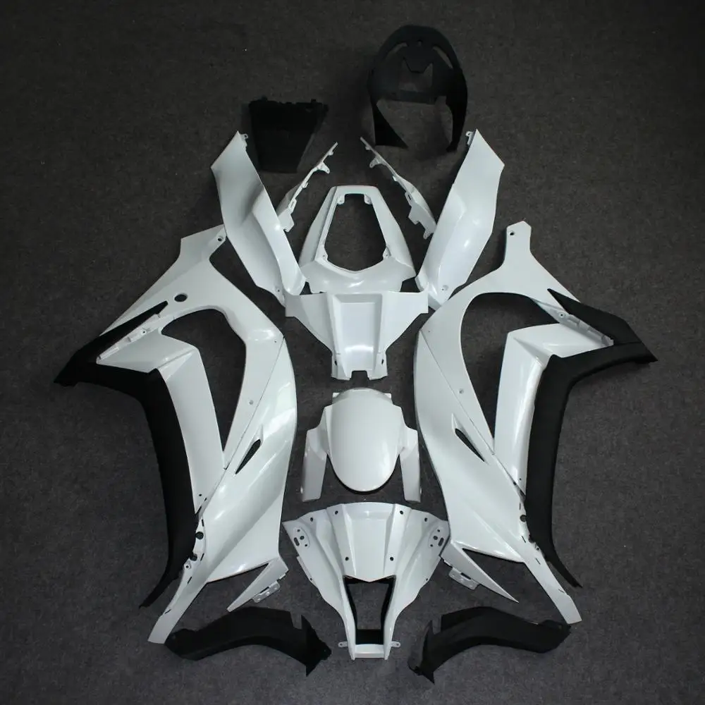 

2021 WHSC Wholesale Fairing Kit ABS Plastic For KAWASAKI 10R 2011-2015 Motorcycle Cover Body Unpainted White color, Pictures shown
