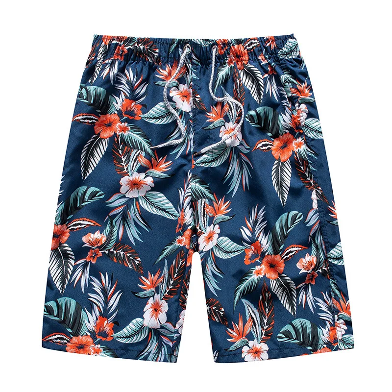 

Wholesale Fashion Men's Surf Board Summer Shorts Polyester Digital Printing Shorts Capris Loose large couple swimming trunks