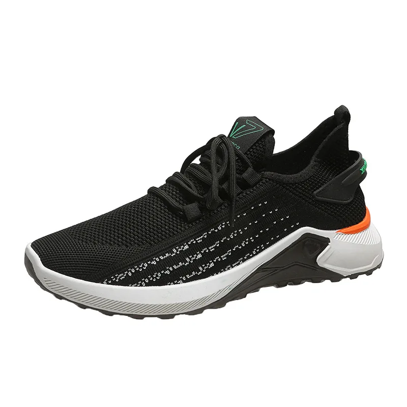 

wholesale online woven mesh non-slip male cheap sports men sports athletic running shoes, Custom ( black&red)