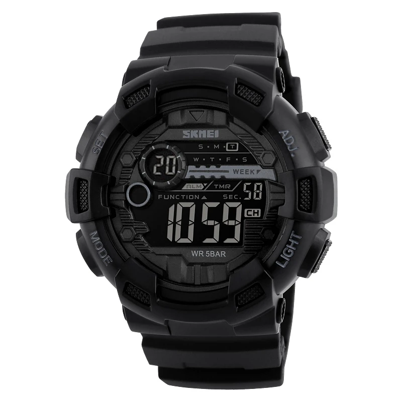 

SKMEI 1243 Original Custom Led Pulsera Digital Hombre Wacth Men Sports Horloge Uhr Relojes Wrist Watch Women