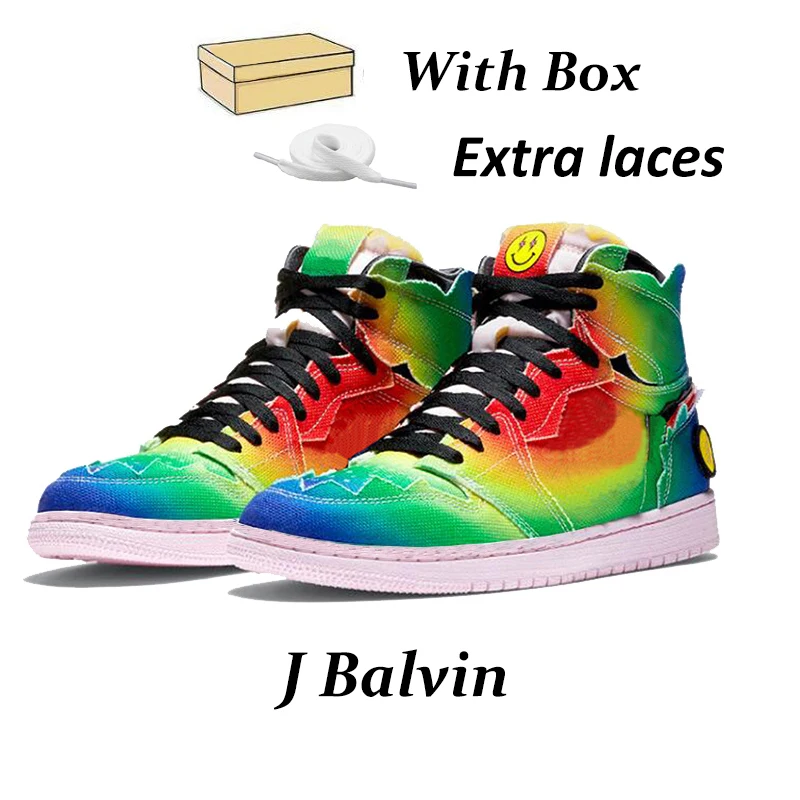 

New Basketball Shoes women 1 Retro high OG quality 1s J Balvin's University Blue Dark Mocha men's fashion sneakers 1s J Balvin's