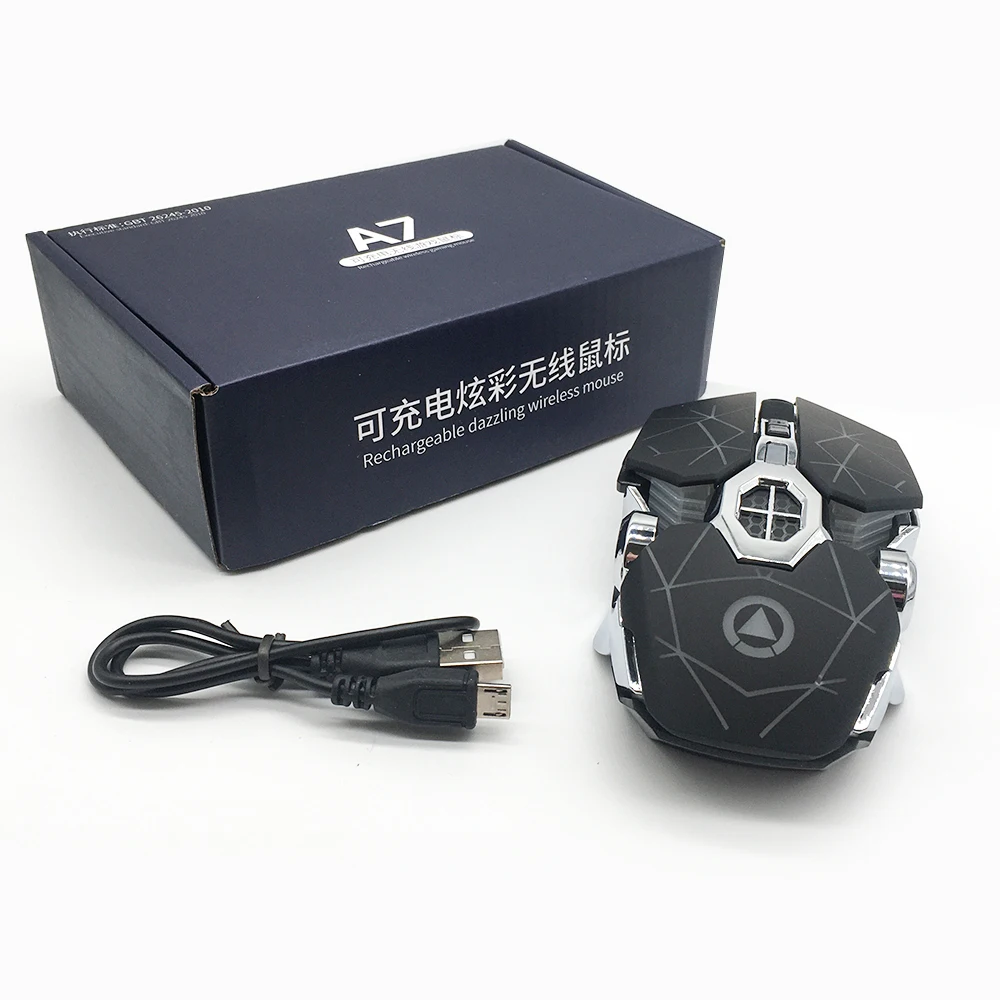 

Home Office Desktop Computer laptops Laser Wireless Rechargeable Mechanical led Mouse Computer pc gamer mouse accessories, White, black