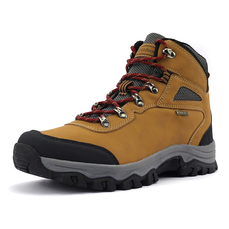 

Plus Size High Top Men Traveling Outdoor Best Hiking Shoes Safety