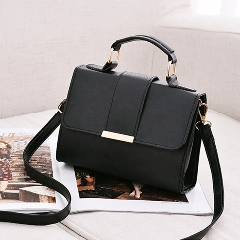 

Women Fashion PU Leather Casual Simple Handbags, Picture color