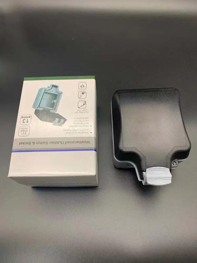 Ip66 Ip65 Ip54 Single Switched 13a Water Proof Outdoor Socket Box Pc Abs