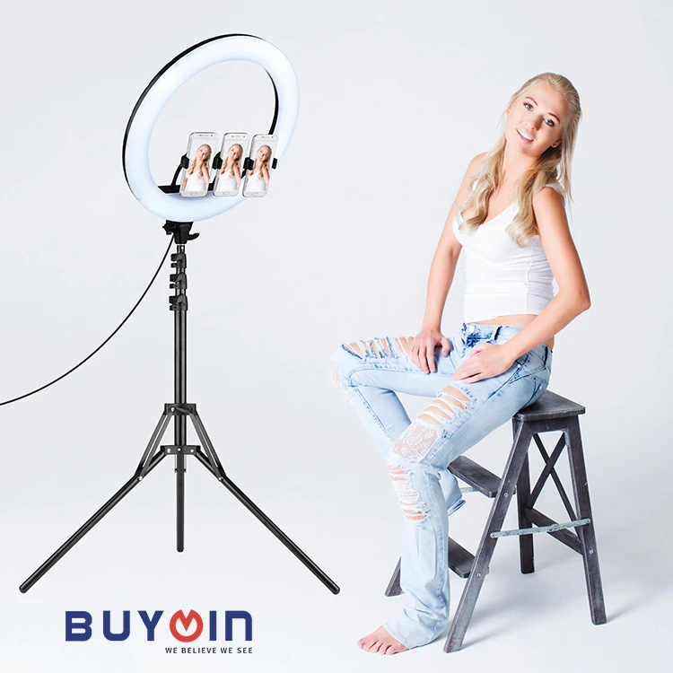 

Beauty Makeup led fill light Ring Lamp Photography Phone selfie Ring light with tripod stand for Youtube 20 inch led ring light