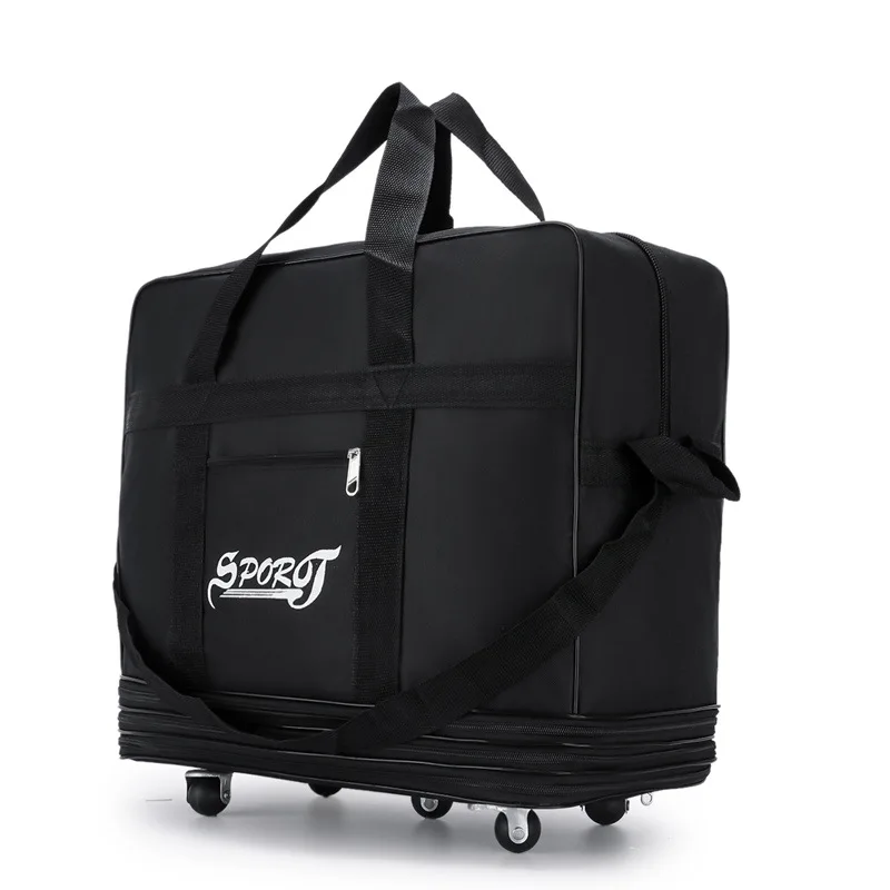 

OEM Factory Price Luggage Trolley Bags Set Large-capacity Oxford Duffel Bag Back With Wheels