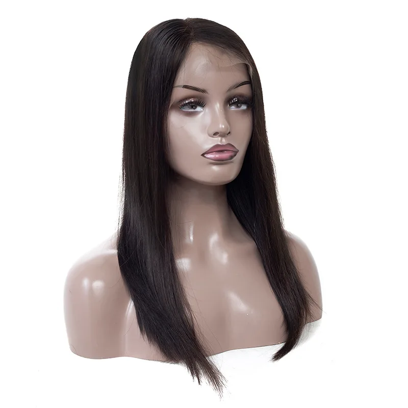 

Natural Hair Raw Headband Wigs Malaysian Straight Hair Lace Wigs, Picture