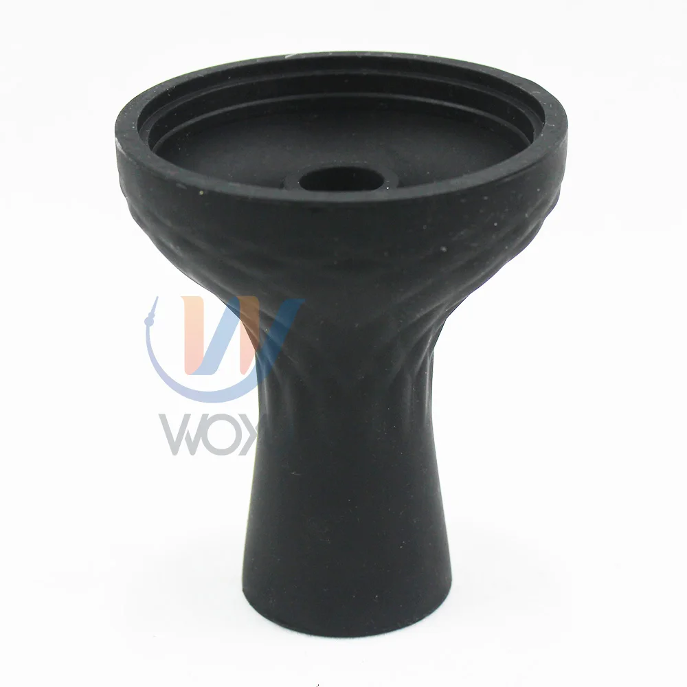 

Portable tobacco smoking accessories black shisha silicone bowl for hookah