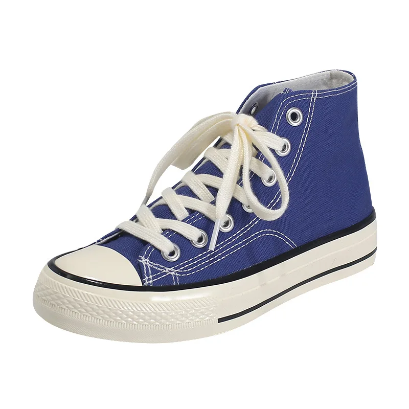 

2021 girls' denim light navy blue sneaker canvas shoes