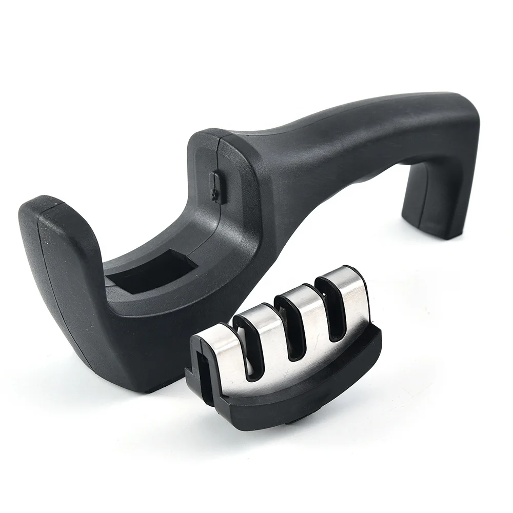 
High Quality Knife sharpener Professional Kitchen honing 3 stage Tungsten Steel Knife sharpener 