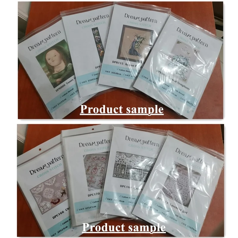 
DPH008 Fresh mood cross stitch kit package aida 18ct 14ct 11ct white cloth unprint canvas embroidery DIY handmade needlework 