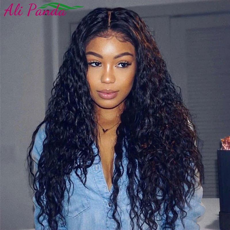 

Water Wave lace front wig human long 100% one donor vendors cuticle aligned brazilian wholesale raw virgin hair