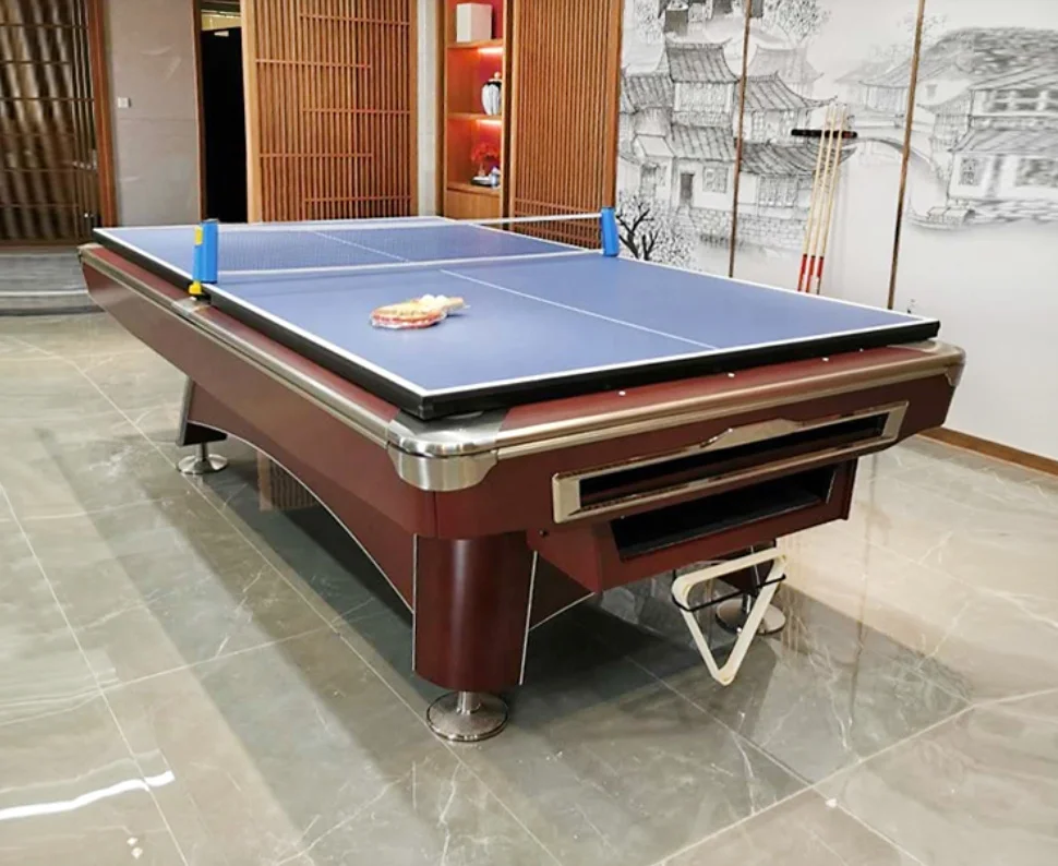 

Commercial use or home play 9ft 8ft pool table with accessories