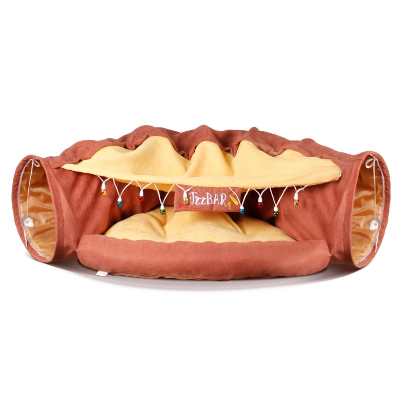 

zss432 Wholesale Pet Supplies Pet Interactive Play Toy Felt Cat Tunnel Tubes Bed, Picture