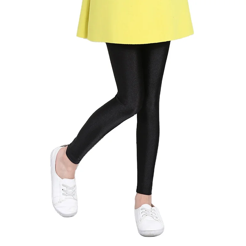 

2020 spring new girls' gloss pants Korean version of all-match children's leggings