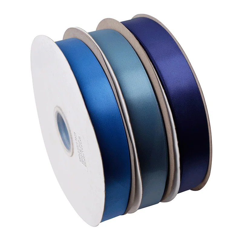 

Single face satin ribbon  blue satin ribbon100yard wholesale, Blue color, 196 colors for you choose